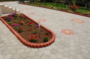 Pavajele - Borduri - Bordura cilindrica - Rosu - Setting