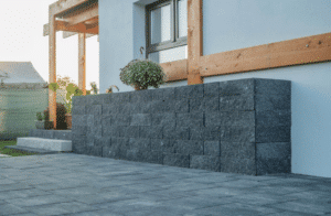 Pavajele - Garduri - Bloc zid Siena - Antracit - Setting