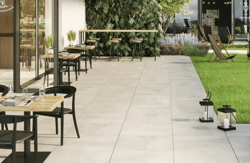 Pavajele - Placi Ceramice - Solid Grava 2.0 - Light Grey - Setting